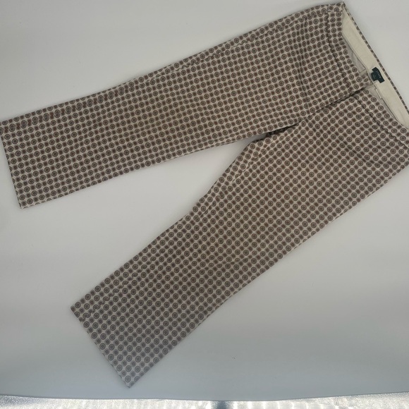 J.Crew City Fit Circle Printed Fitted Trousers With Satin Sheen - Picture 2 of 11